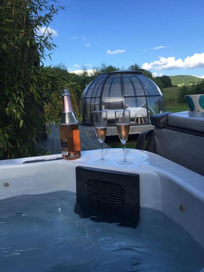 Les Nuits Insolites De La Mothe - Hebergement En Bulle Ou Tiny House Avec Spa Privatif Outremecourt Exteriör bild