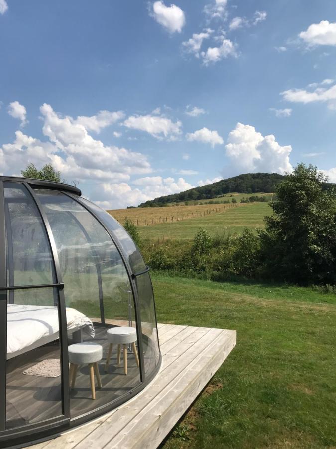 Les Nuits Insolites De La Mothe - Hebergement En Bulle Ou Tiny House Avec Spa Privatif Outremecourt Exteriör bild